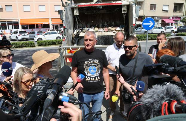 Split: Miro Bulj kamionom za odvoz otpada stigao pred &zcaron;upaniju