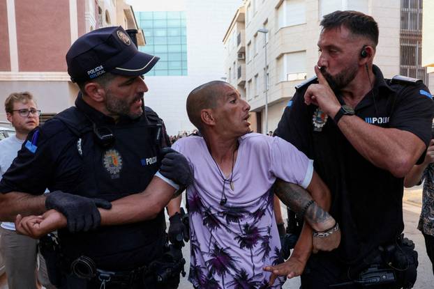 FILE PHOTO: Anti-migrant unrest following attack on elderly man by unknown assailants, in Torre Pacheco