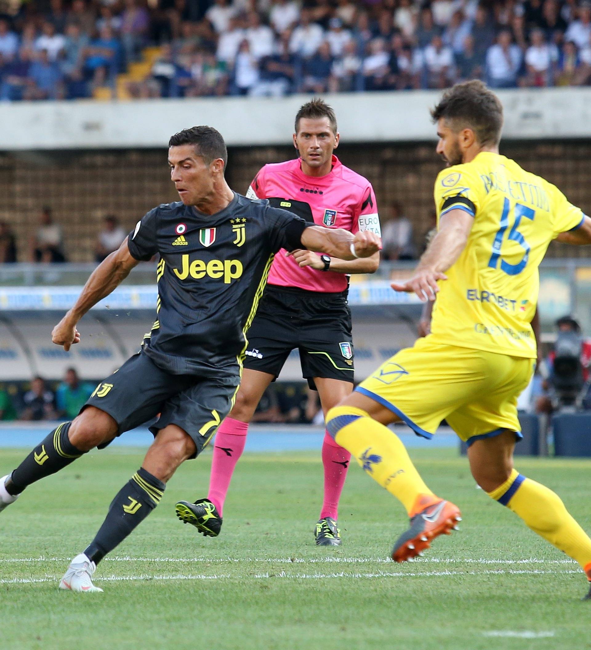 Verona, 18.08.2018, firo, Football, International, SERIES A, season 2018/2019, AC Chievo Verona - Juventus,