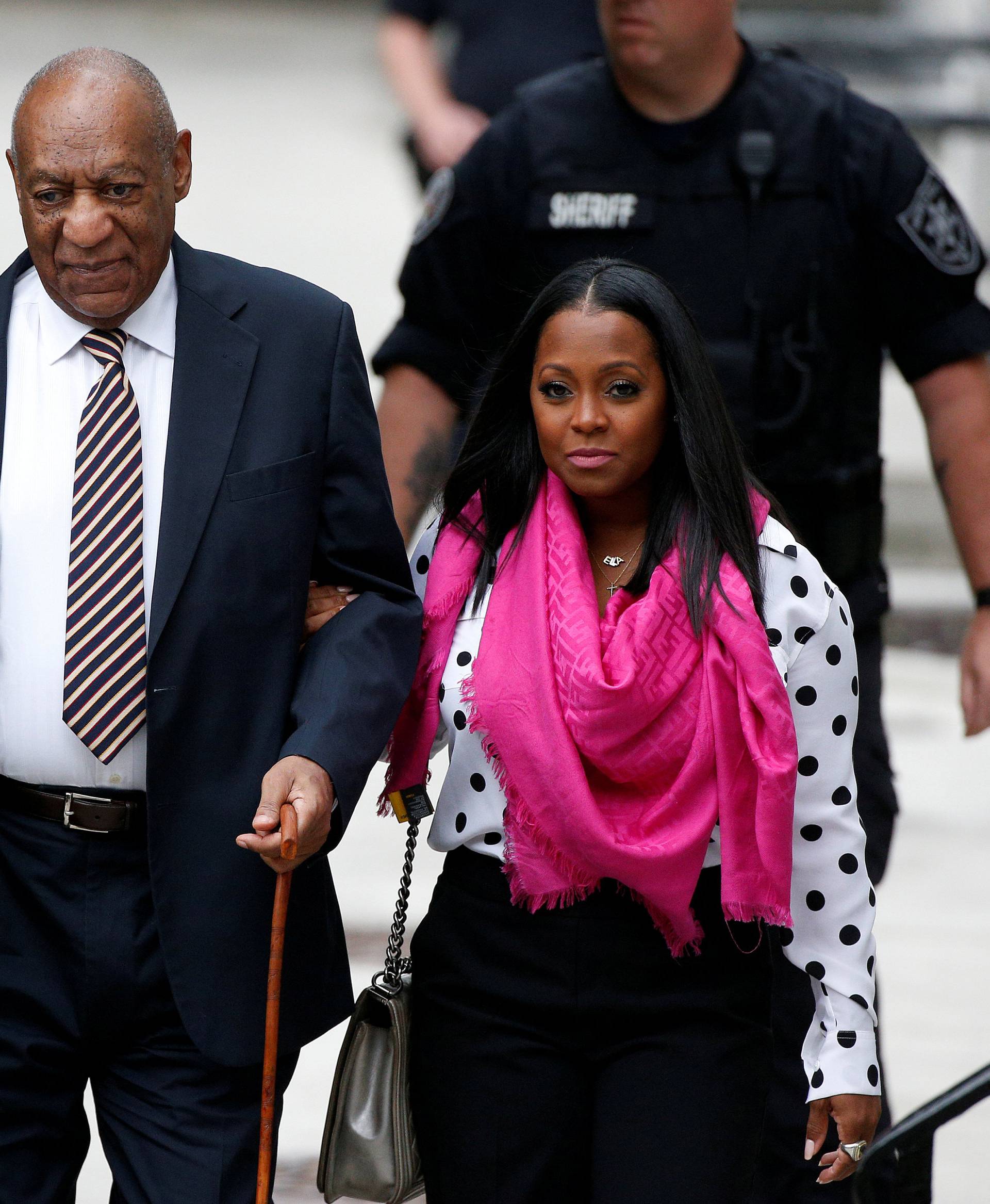 Actor and comedian Bill Cosby arrives for the first day of his sexual assault trial at the Montgomery County Courthouse in Norristown
