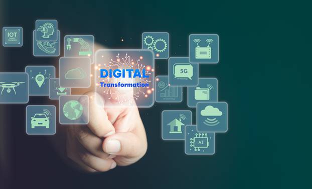 Digital,Transformation,Technology,Strategy,,Digitization,And,Digitalization,Of,Business,Processes