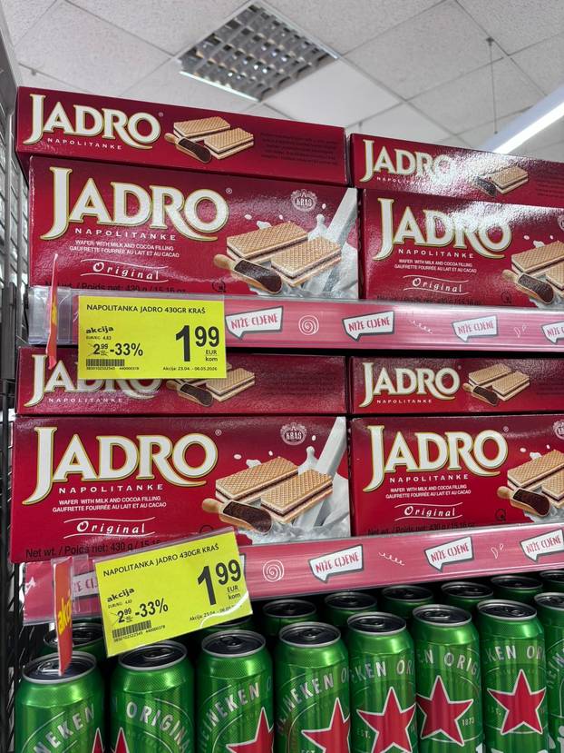 FOTO CIJENE Bili smo u dućanu u Crnoj Gori. Pogledajte koliko koštaju hrvatski proizvodi!
