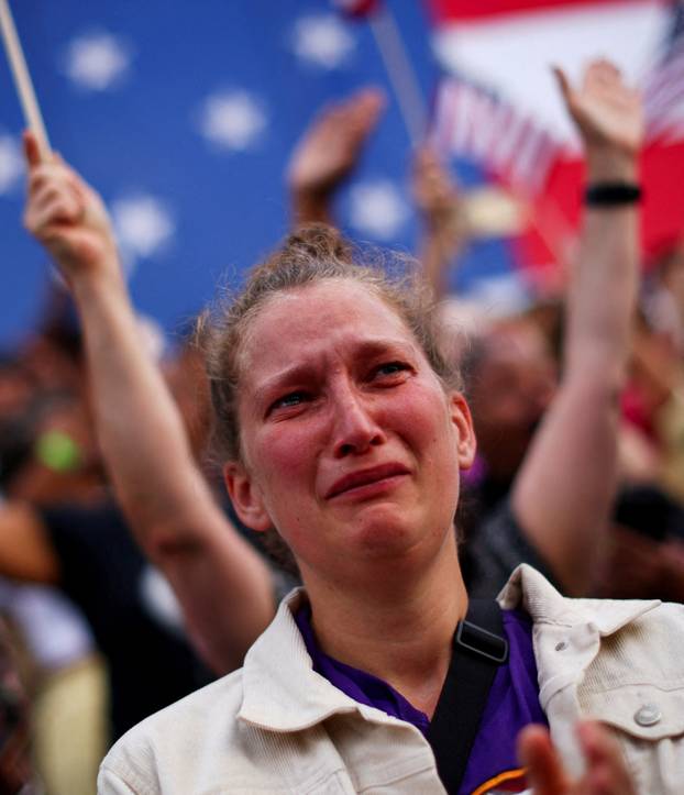 Democratic presidential nominee U.S. Vice President Kamala Harris delivers speech conceding 2024 U.S. Presidential Election to President-elect Trump at Howard University in Washington
