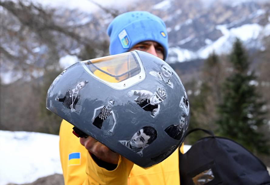 Skeleton - IOC President Kirsty Coventry meets skeleton racer Vladyslav Heraskevych of Ukraine