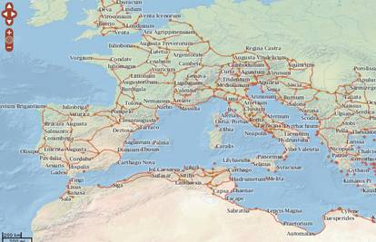 Isprobajte interaktivnu kartu: Google maps Rimskog carstva