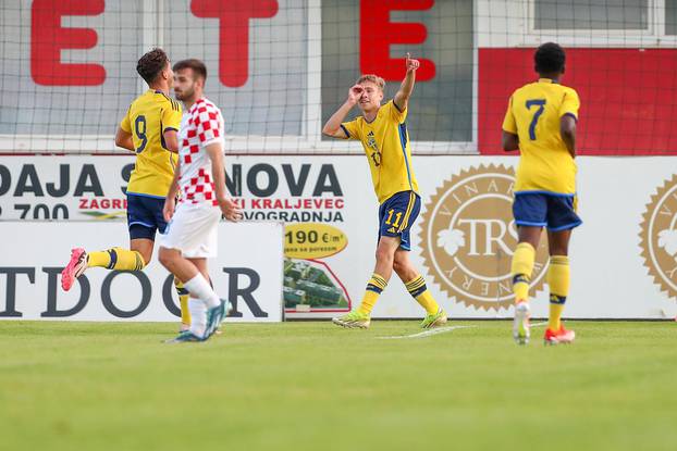 U Sesvetama odigrana nogometna utakmica U-21, Hrvatska - Švedska