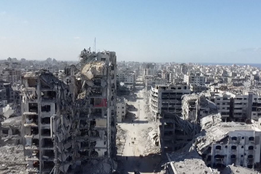 Dron snimka razru&scaron;ene Gaze