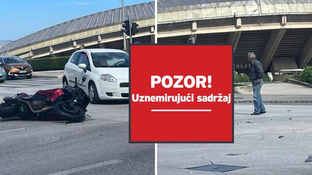 Motociklist koji je stradao kod Poljuda ima teške ozljede,  a policija traži pomoć svjedoka