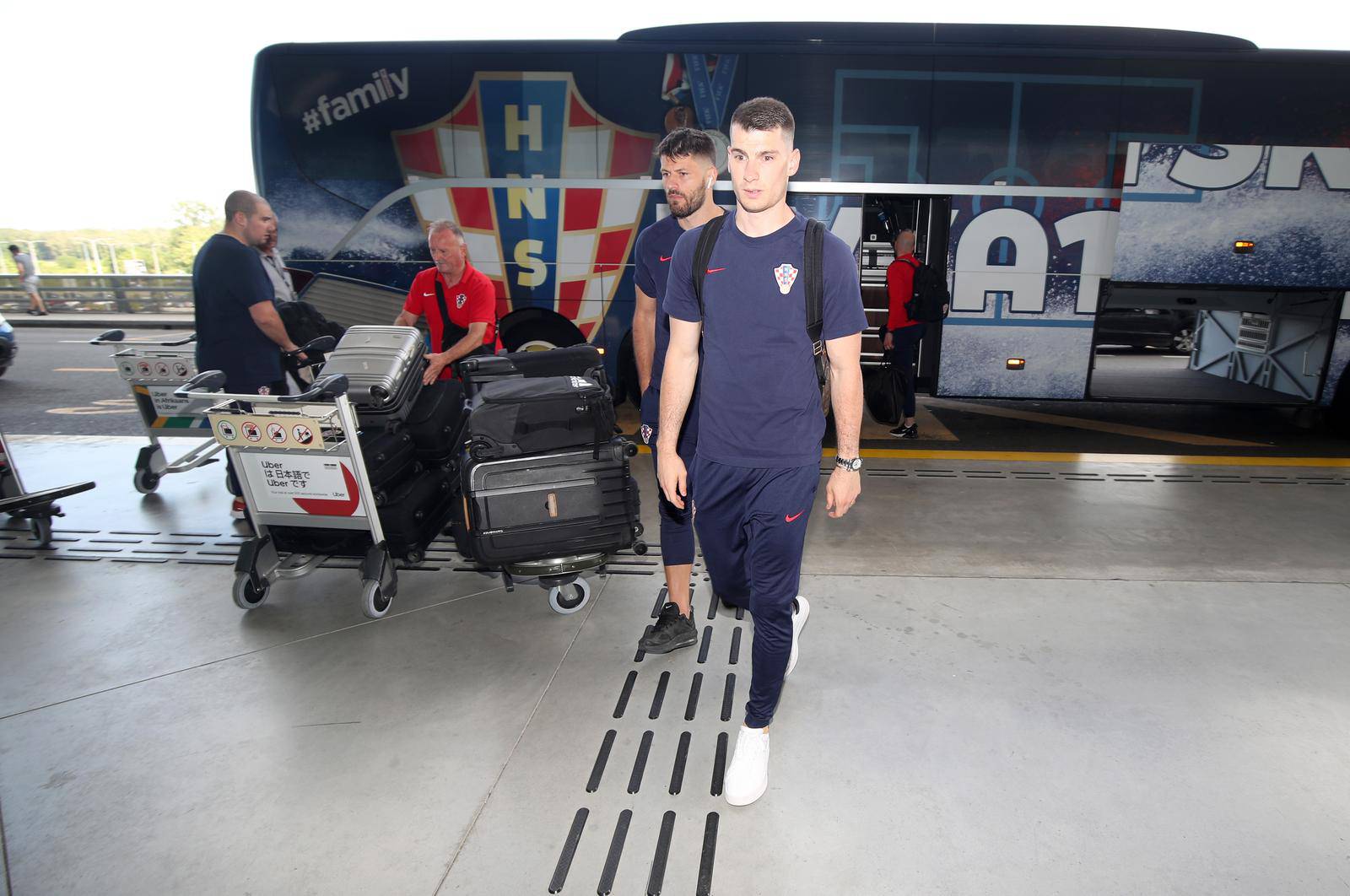 Zagreb: Odlazak hrvatske nogometne reprezentacije na završnicu Lige nacija