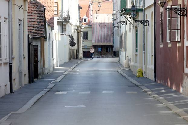 Prazan zagrebački Gornji grad