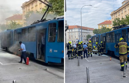 VIDEO Zapalio se tramvaj kod zagrebačke džamije