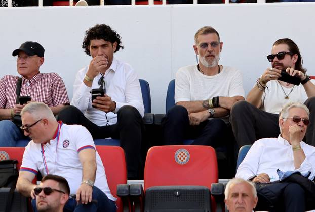 Split: Poznati na tribinamaa tijekom utakmice Hajduka i Dinama 