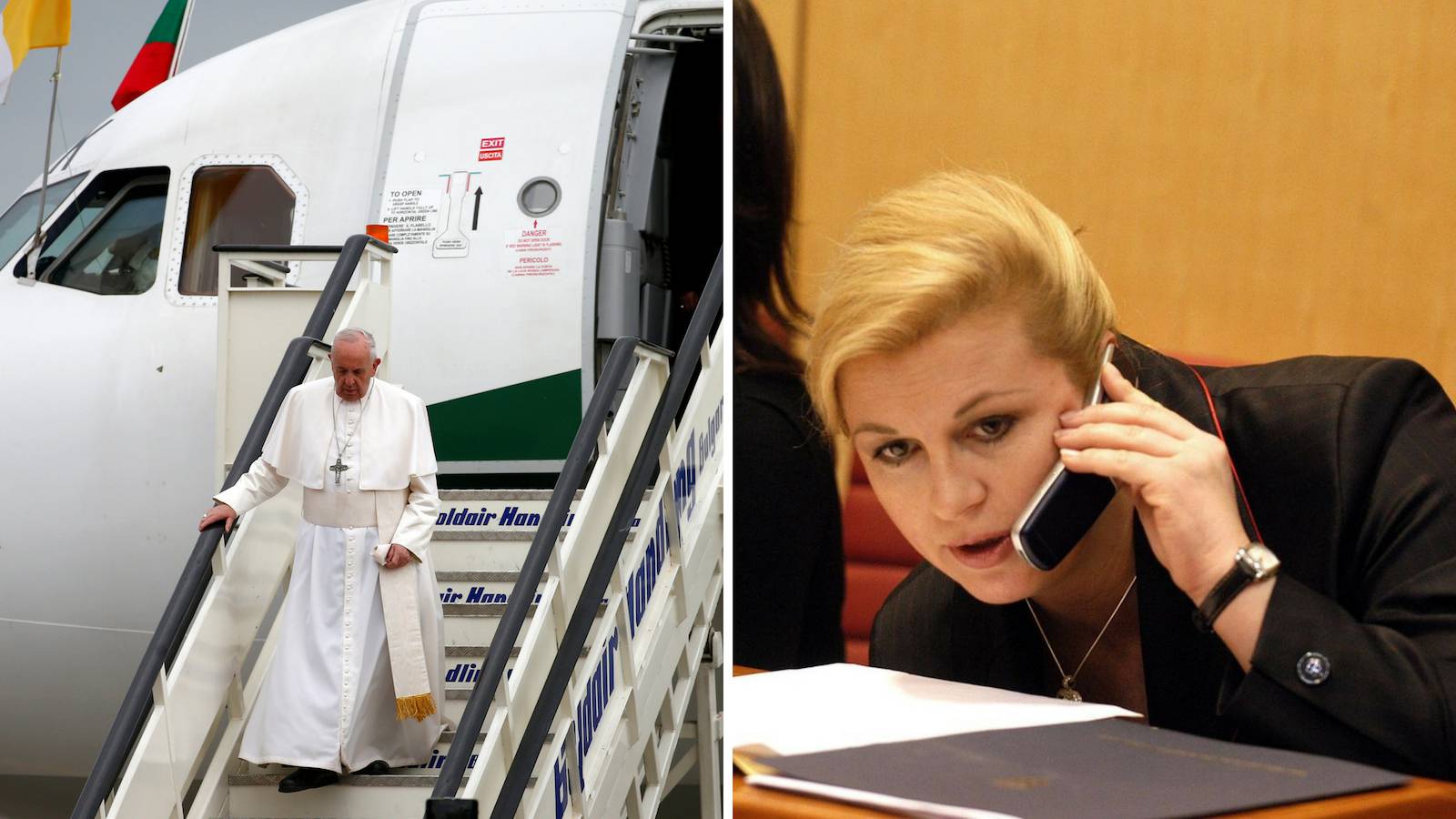Papa se javio Kolindi dok je bio nad Hrvatskom: Poručio joj je...