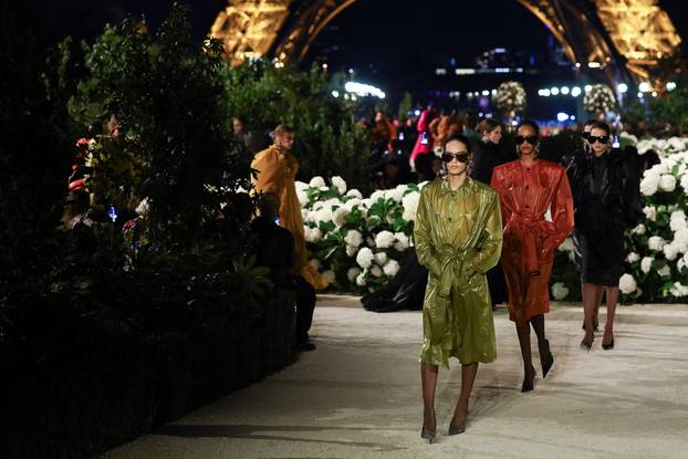 Yves Saint Laurent Womenswear Spring/Summer 2026 collection show during Paris Fashion Week