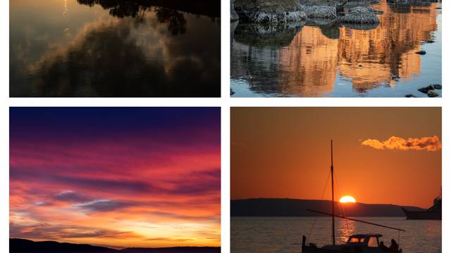 Romantični prizori sunca u Hrvatskoj