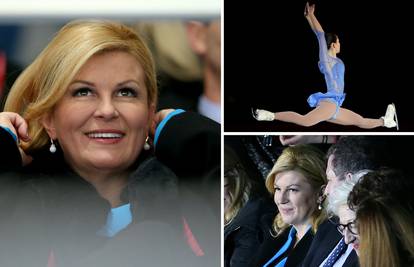 Gledala kćer: Ponosna Kolinda nije skidala osmijeh na Pirueti