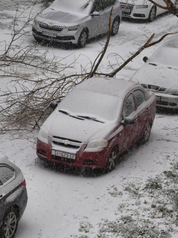 FOTO Smrznuti Knin: Pucaju stabla i grane, putnici satima zaglavljeni u vlaku...