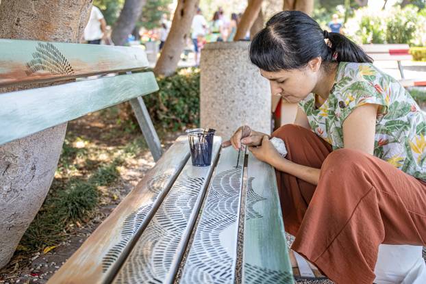 Dubrovnik: Street Art Park, oslikavanje klupa i izlžzba u parku