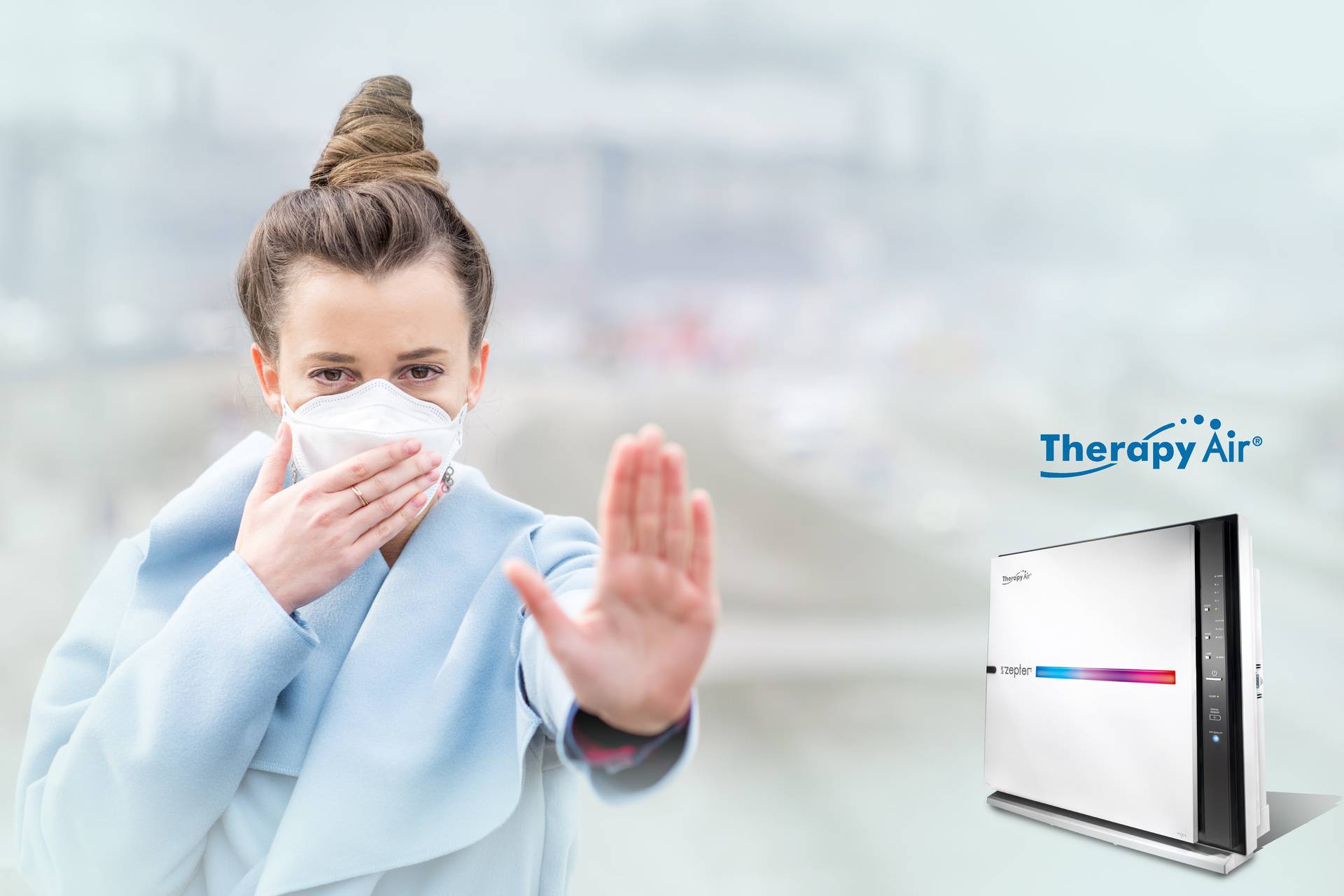 Therapy Air iOn pročišćuje i  uklanja viruse iz porodice korona iz zraka