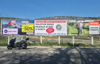 Rijeku preplavili jumbo plakati: ‘Majstor Denis mijenja klimu'. Evo o čemu je zapravo riječ