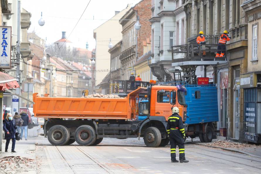 Čišćenje Zagreba nakon potresa