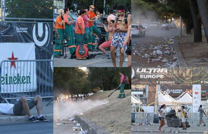 Radnici Čistoće skupljali otpad dok su Ultraši spavali na ulici