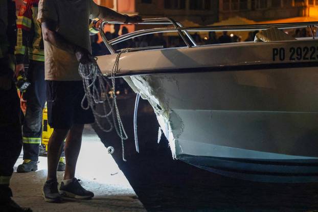 Rovinj: Gliser se zabio u rivu