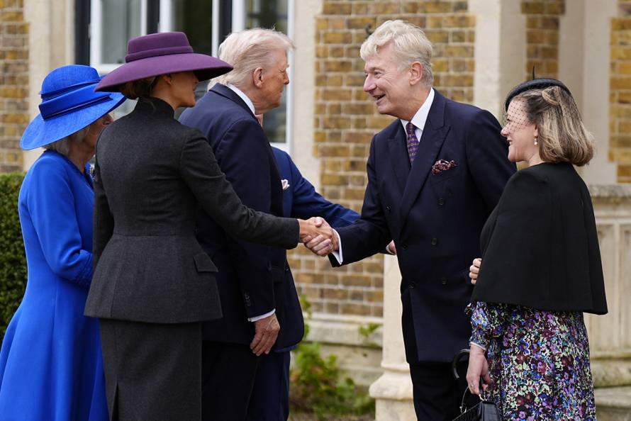 U.S. President Trump makes second state visit to Britain