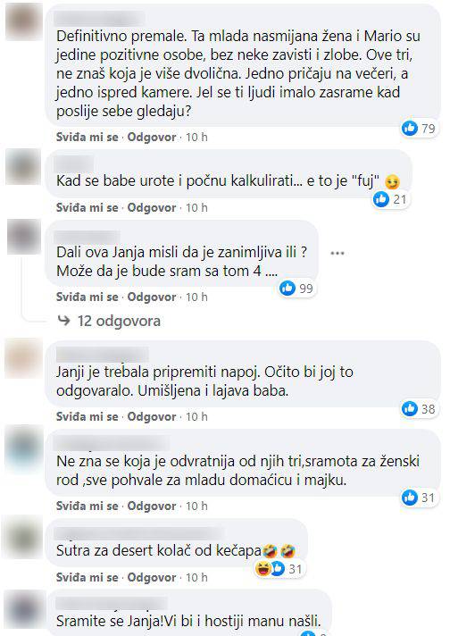 Janja dala ocjenu 4 domaćici i još jače razbjesnila gledatelje: 'Povraća mi se od ovog tjedna'