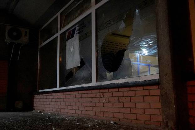 Beograd: Uništen prostor mjesnog odbora Donji grad Zemun Srpske napredne stranke