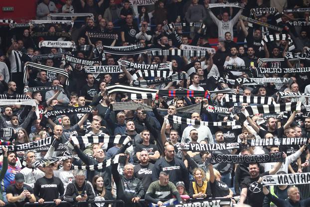 PARTIZAN vs LDLC ASVEL VILLEURBANNE GROBARI SUPPORTERS basketball Partizan LDLC Asvel Villeurbanne Euroleague Stark Belg