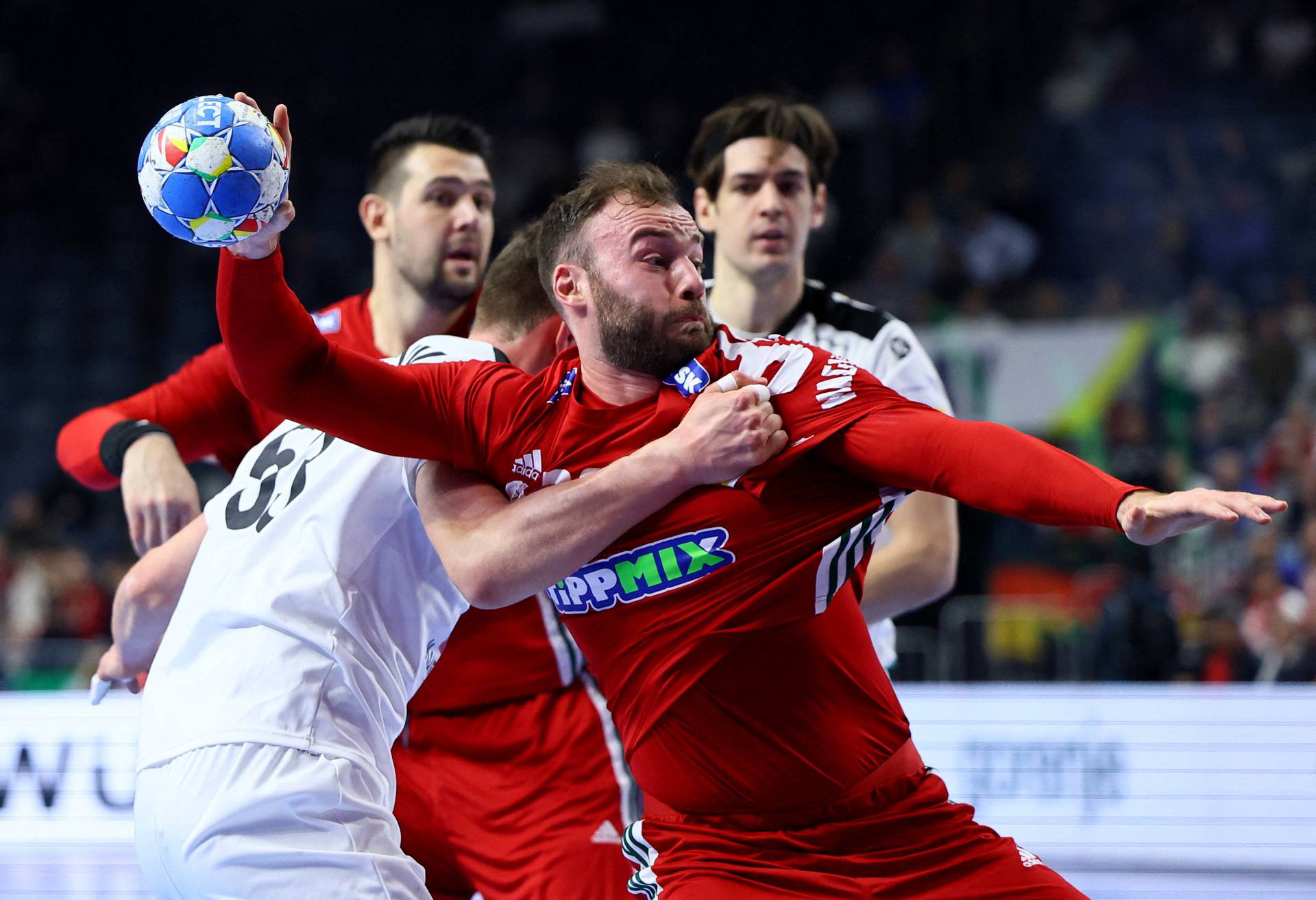 EHF 2024 Men's European Handball Championship - Main Round - Hungary v Austria