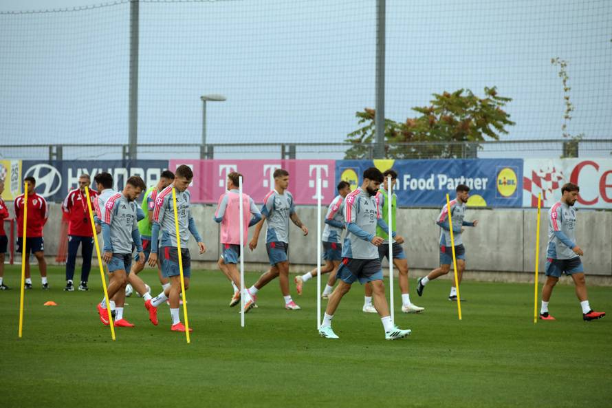 Rijeka: Trening hrvatskih nogometnih reprezentativaca