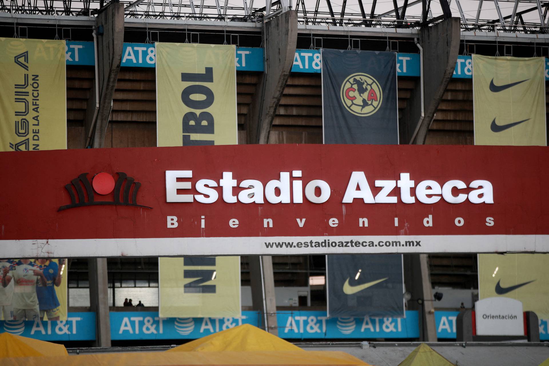 FILE PHOTO: Last match at the Azteca Stadium before it's closed to have a refurbishment ahead of the 2026 World Cup