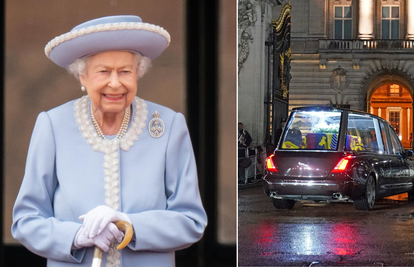 Kraljičin lijes upravo je stigao u Buckinghamsku palaču, brojni građani došli su joj odati počast