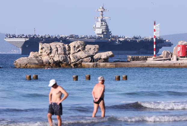 Američki nosač aviona USS Gerald R. Ford stigao je u Split