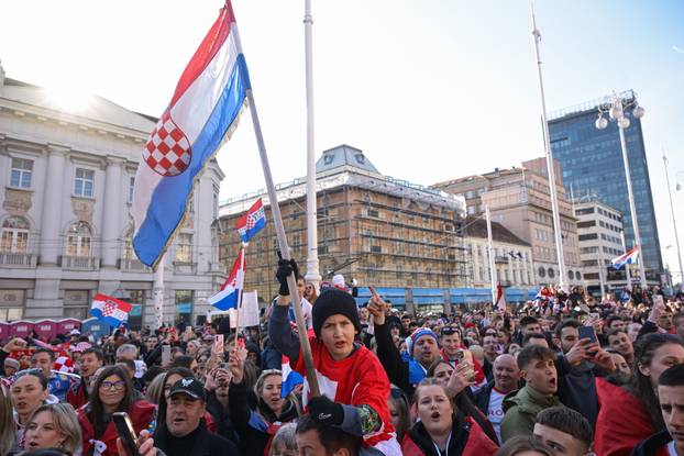 Zagreb: Svečani doček rukometaša nakon osvojenog srebra na Svjetskom prvenstvu