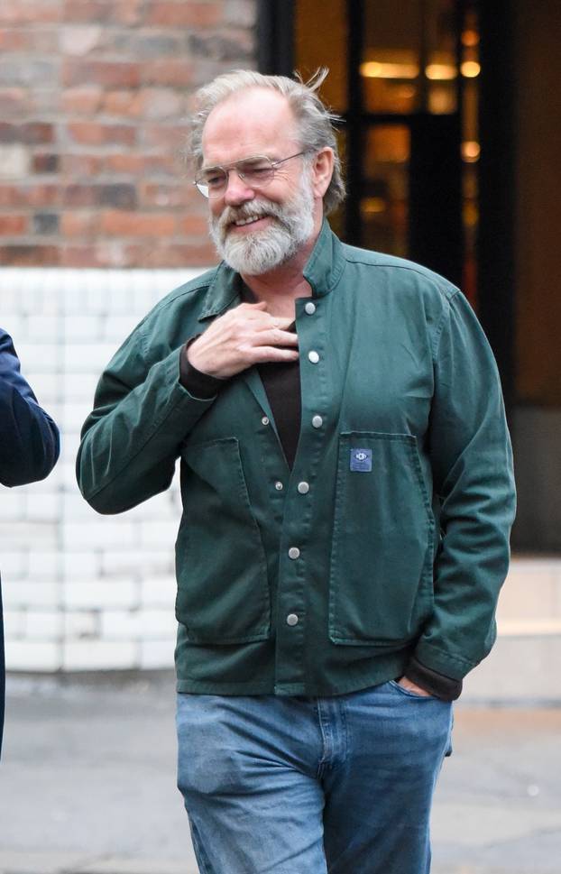 *EXCLUSIVE* Matrix Star Hugo Weaving looks for a place to grab some food in London's Trendy Soho!