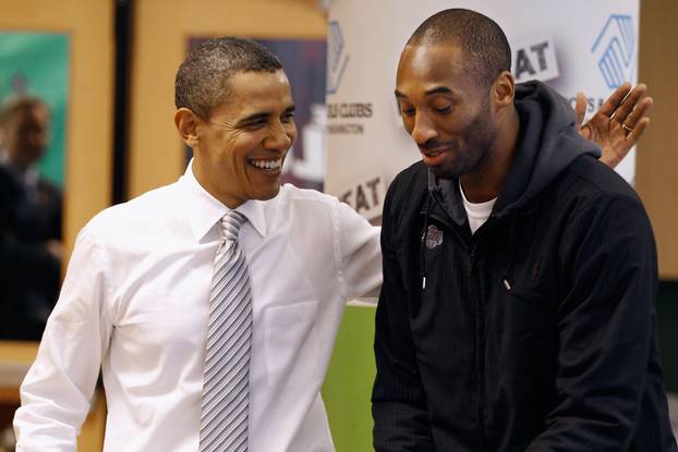 Obama And LA Lakers Visit Boys And Girls Club In DC