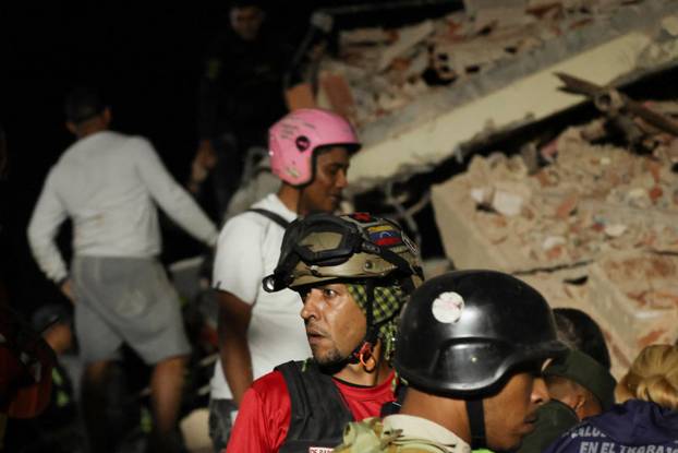 Aftermath of an earthquake in Caracas
