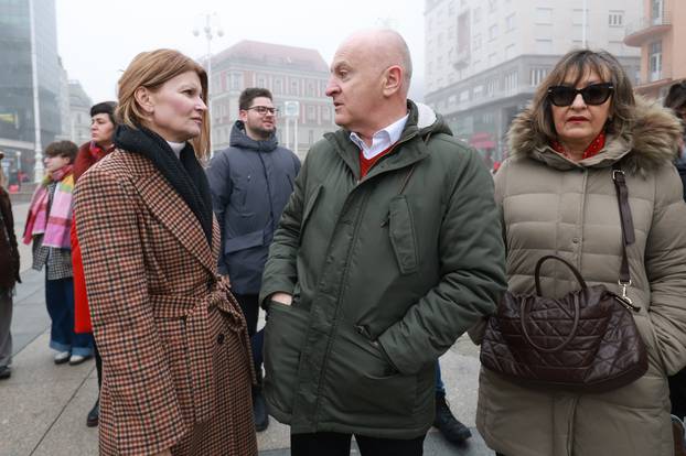 Sabina Glasovac i Fred Matić pridružili su se kontraprosvjedu protiv molitelja  