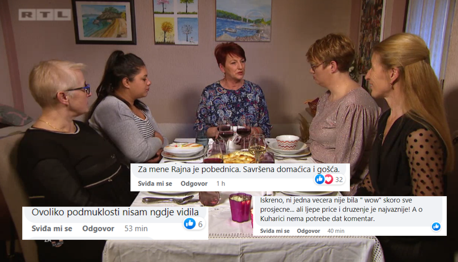 Dio publike 'Večere za 5' smatra da Božica ne zaslužuje pobjedu: 'Rajna je savršena domaćica!'