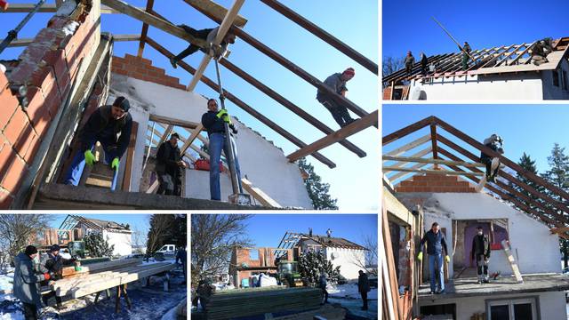 VIDEO Prijatelji i stranci pomažu obnoviti kuću kod Križevaca: 'Bez njih ne bi uspjeli, hvala im'