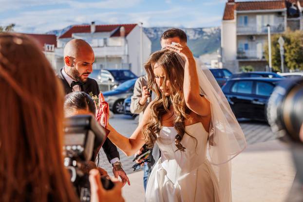 Split: Vjenčanje Hajdukovog nogometaša Anthonyja Kalika i Ivone Glavaš