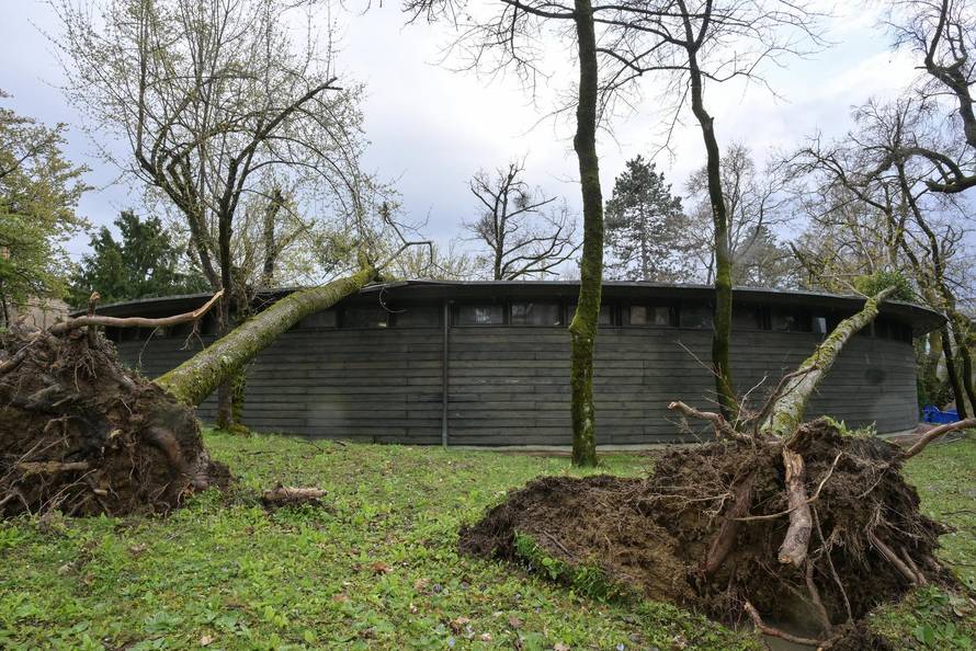 Zagreb: U nevremenu teško oštećeno gradsko groblje Mirogoj