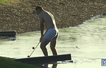 Golferu, čuvaj palicu: Odigrao u gaćama iz vode pune aligatora!