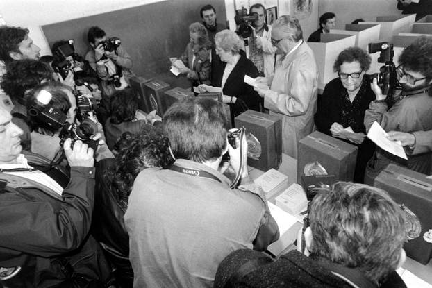 Prvi krug poslijeratnih višestranačkih izbora u Hrvatskoj, 22.4.1990.