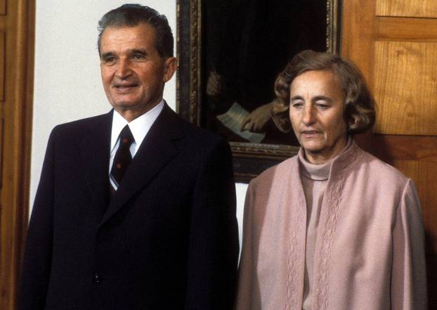 Elena and Nicolae Ceausescu of Romania 1984