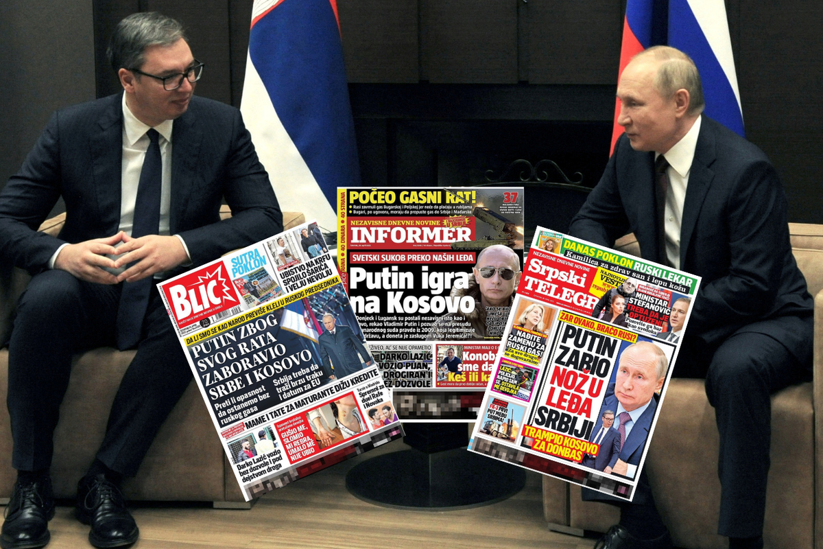 Vučićevi mediji žestoko napali Putina: 'Zabio je nož u leđa Srbiji, Putin igra na Kosovo'