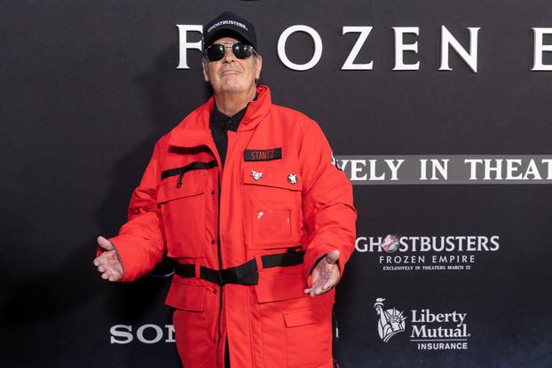 The world premiere of "Ghostbusters: Frozen Empire" in New York